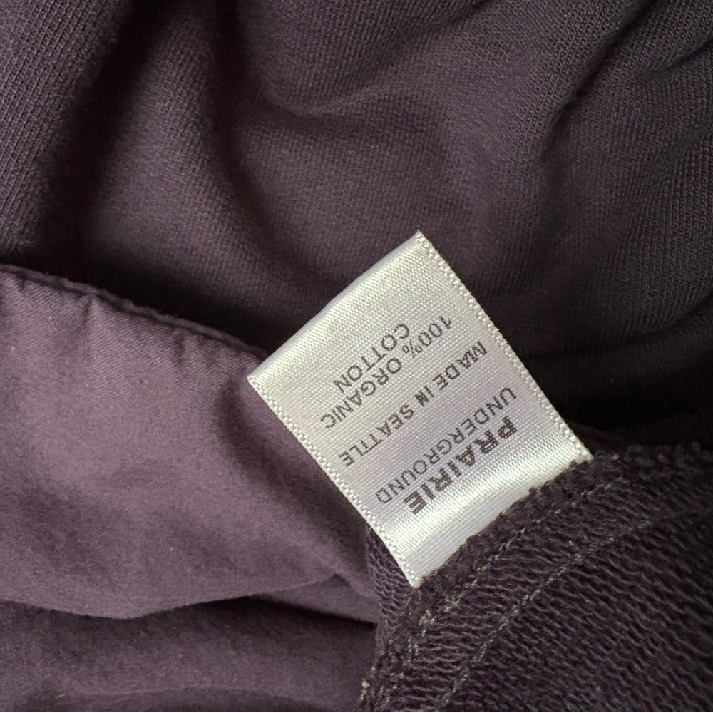 Prairie Underground plum short cloak hoodie sweatshirt XS/S - Picture 9 of 15